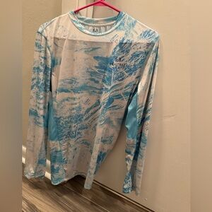 Mens realtree long sleeve fishing shirt size medium